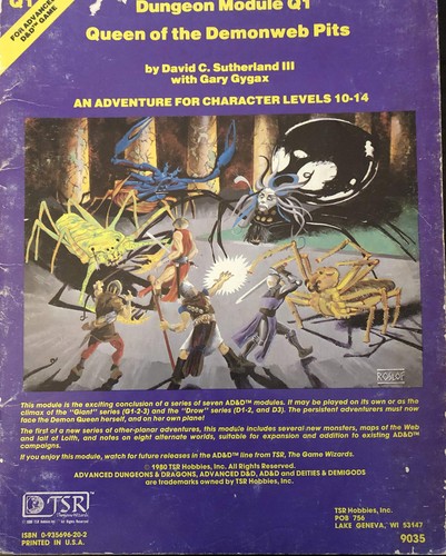 Dungeon module queen of - dungeon,
