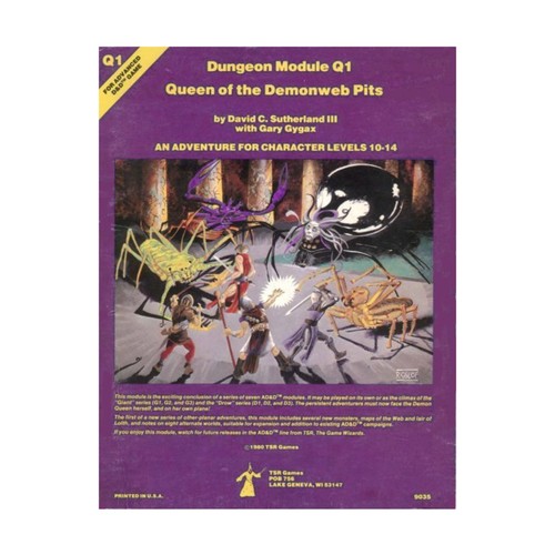 Tsr 1st edition queen - tsr, of