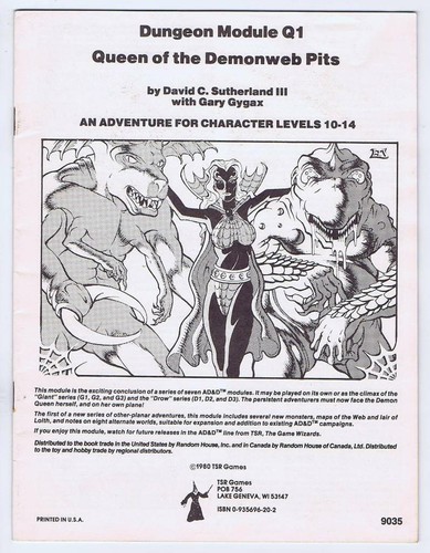 Queen the demonweb pits - queen, of